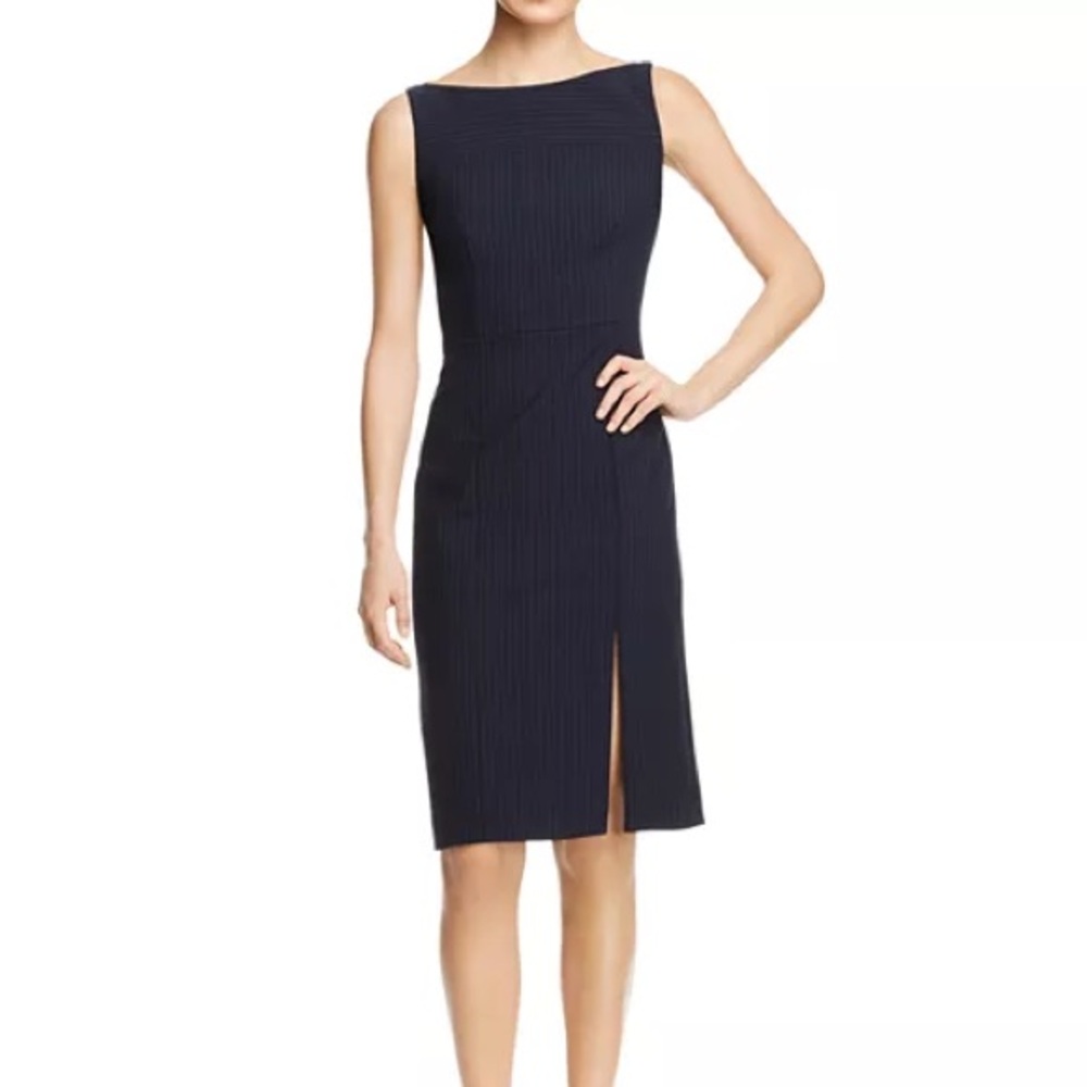 Boss Navy Midi Dress